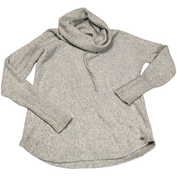 Eddie Bauer‎ Sleepwear Sweater Grey Funnel Neck Long Sleeve Pullover Women's XS - Picture 1 of 9
